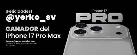¡Gánate un iPhone 17 Pro Max!